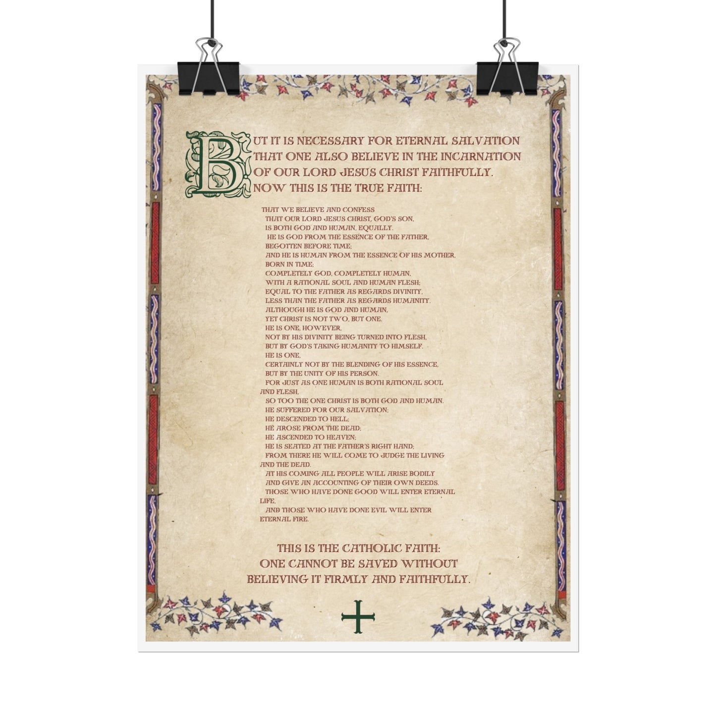 Poster - Athanasian Creed 2/2
