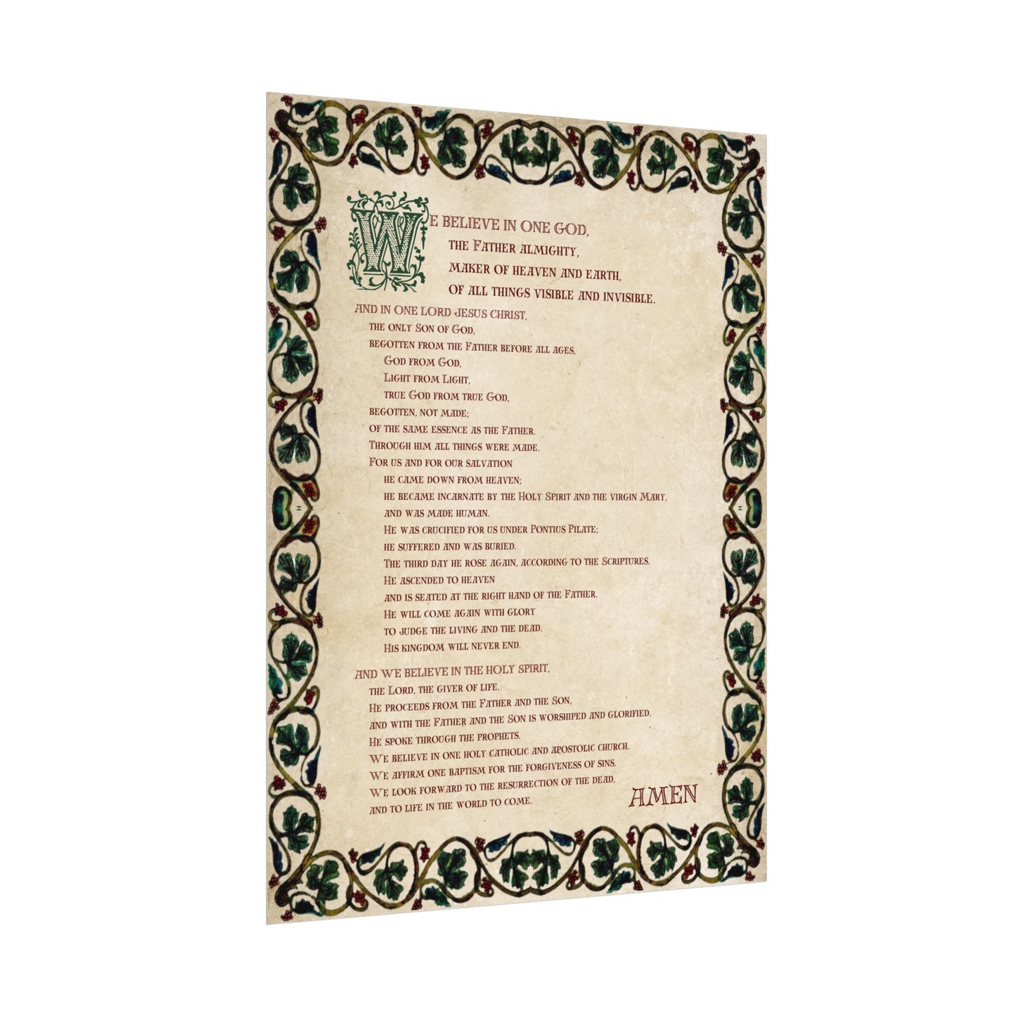 Poster - Nicene Creed