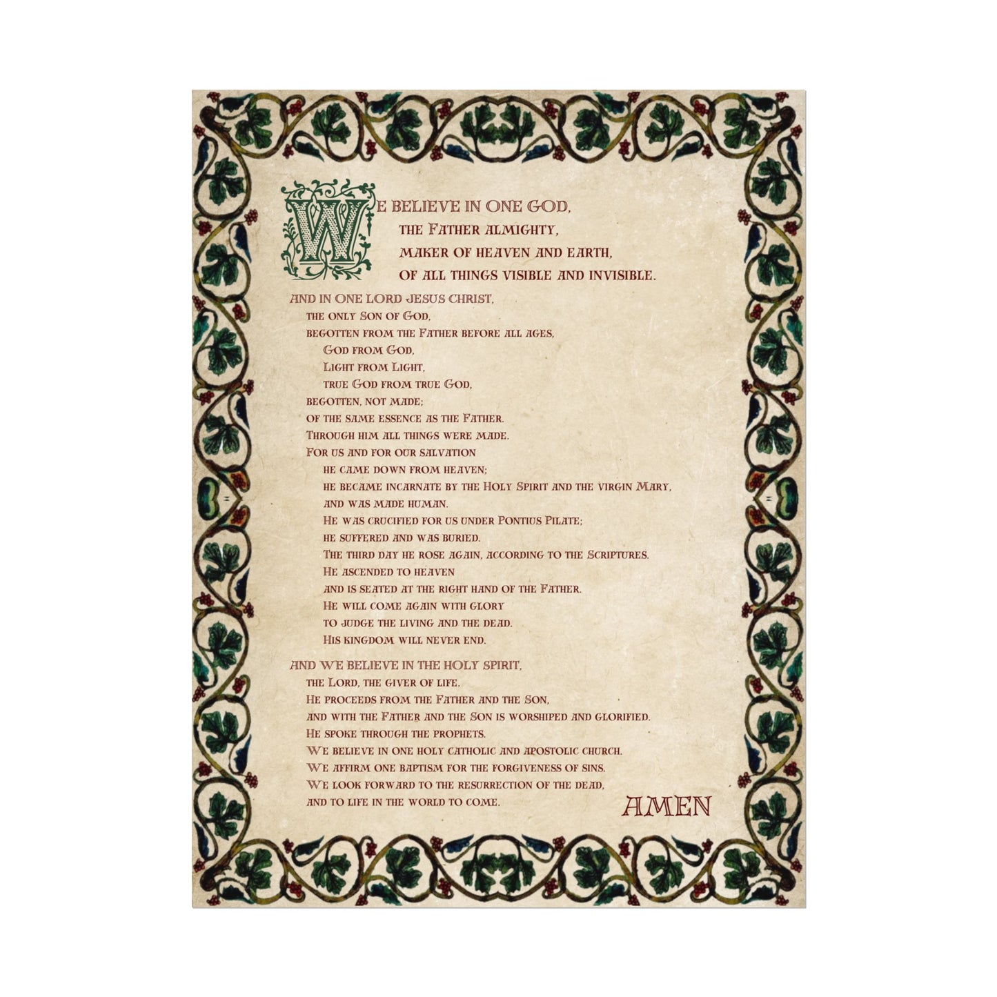 Poster - Nicene Creed