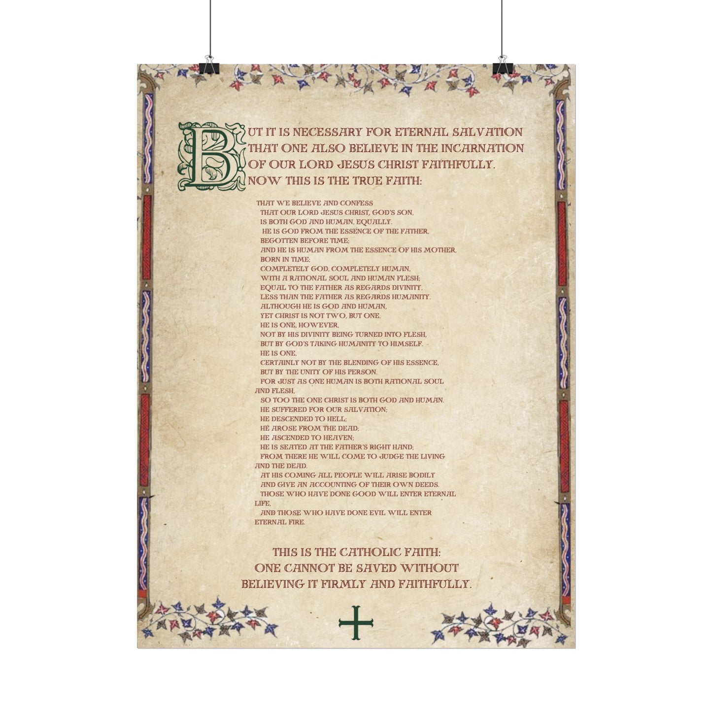 Poster - Athanasian Creed 2/2
