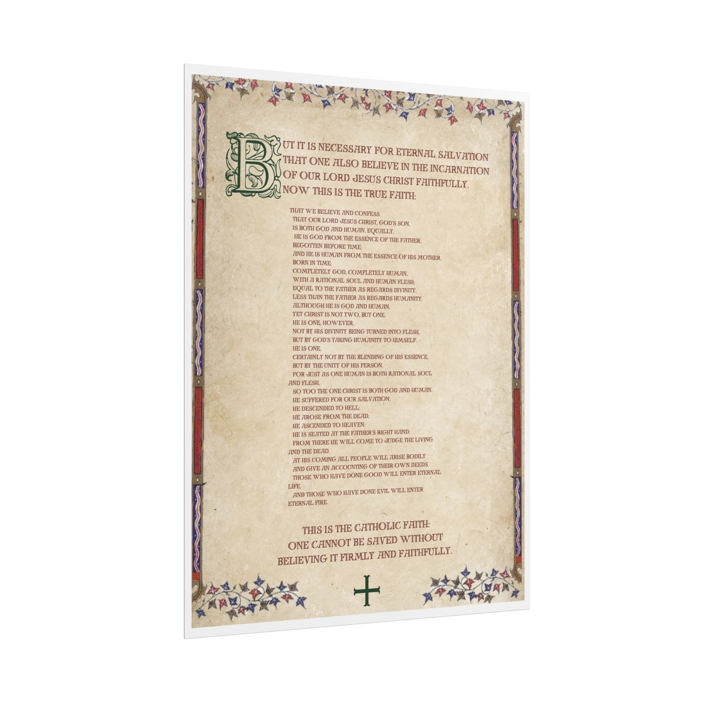 Poster - Athanasian Creed 2/2