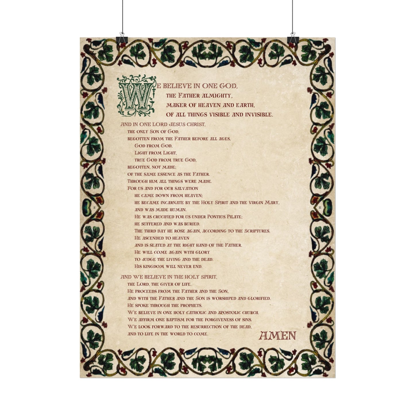 Poster - Nicene Creed
