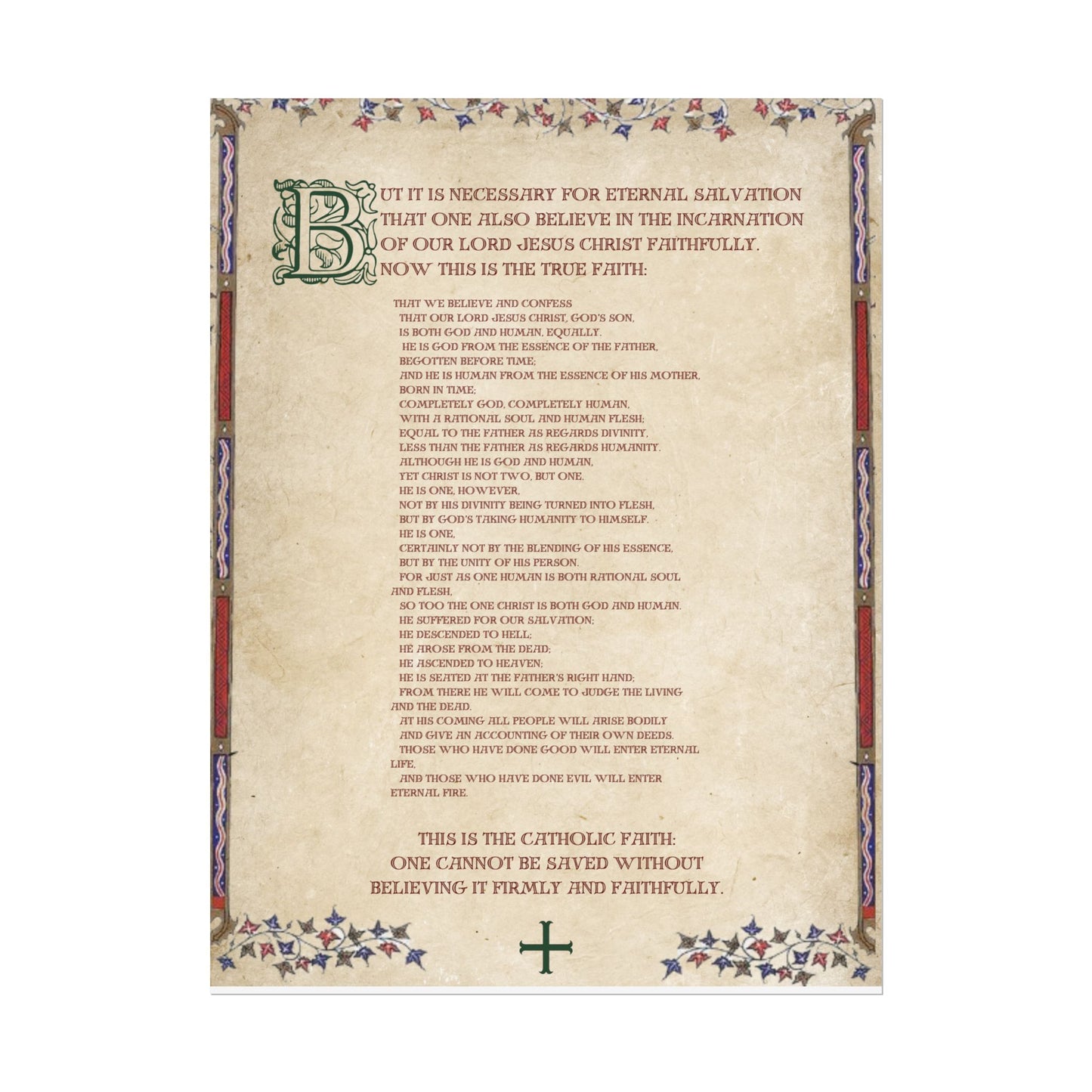 Poster - Athanasian Creed 2/2