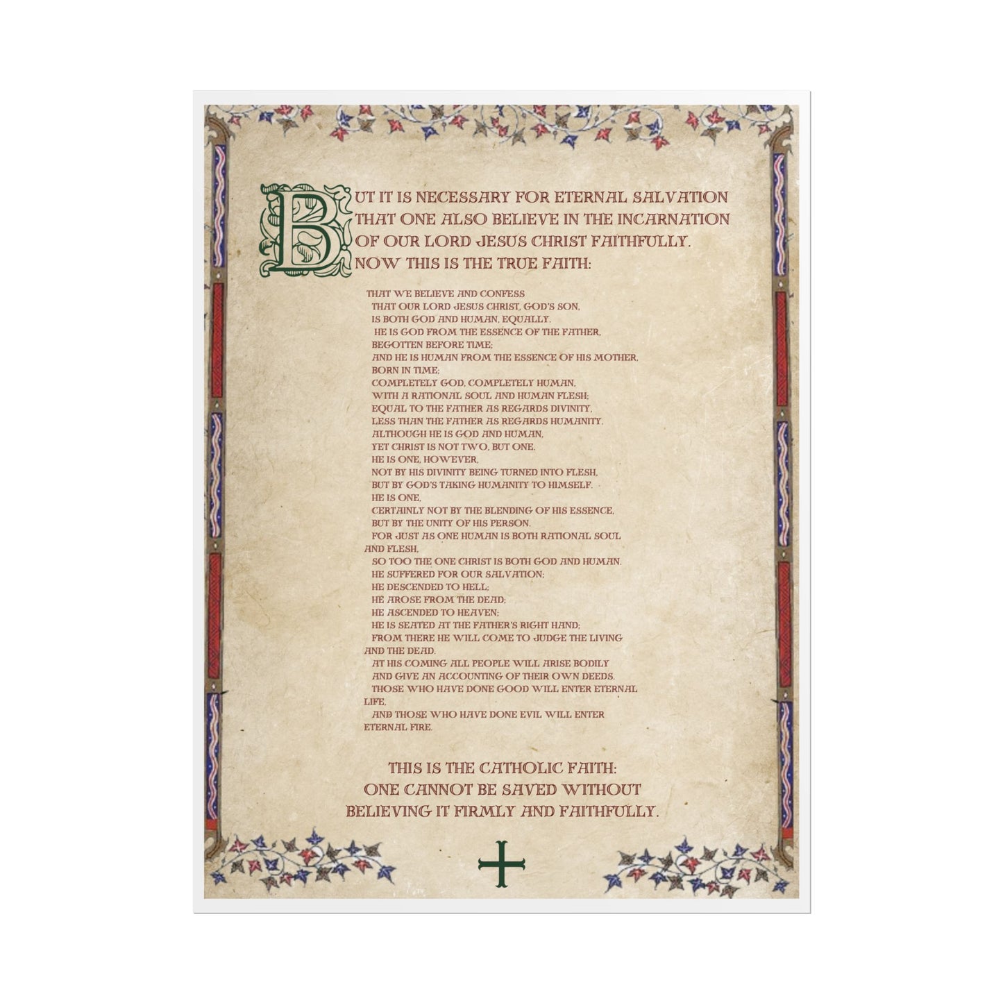 Poster - Athanasian Creed 2/2