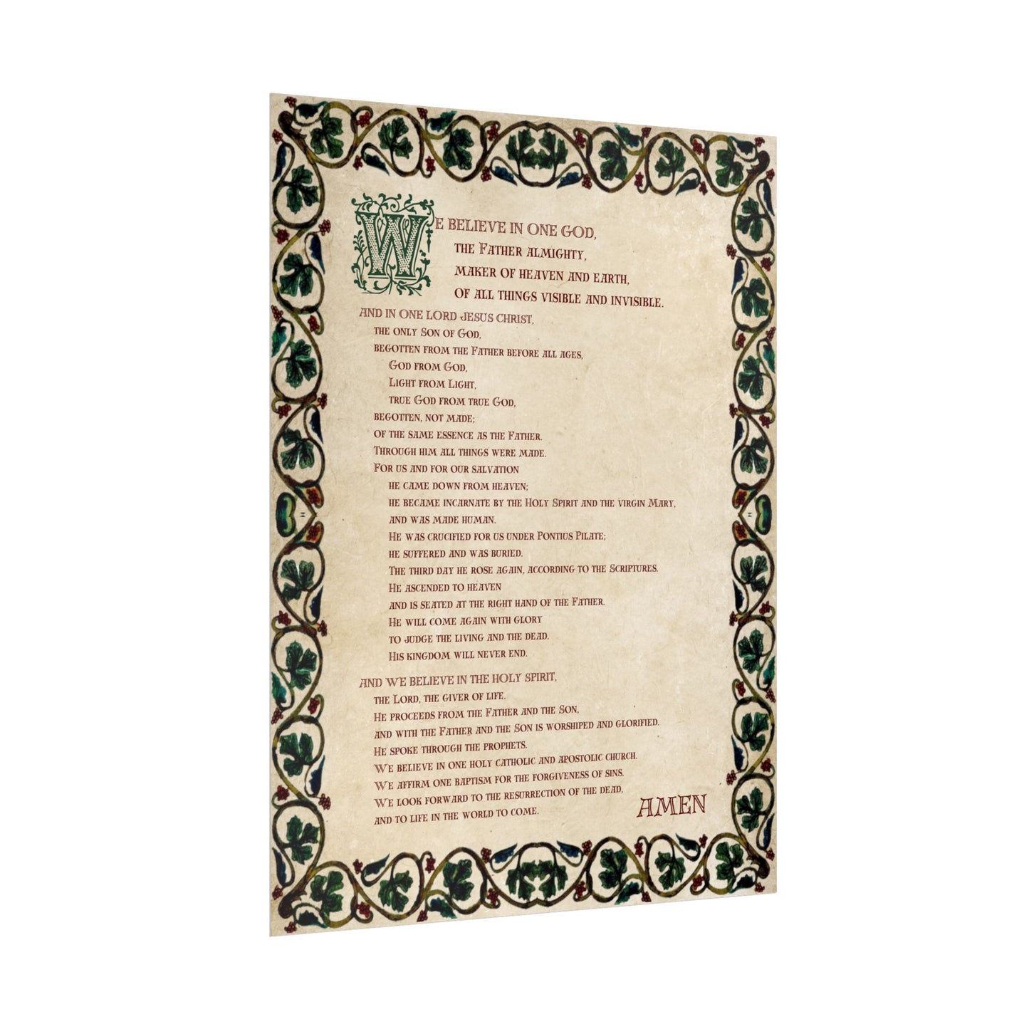 Poster - Nicene Creed