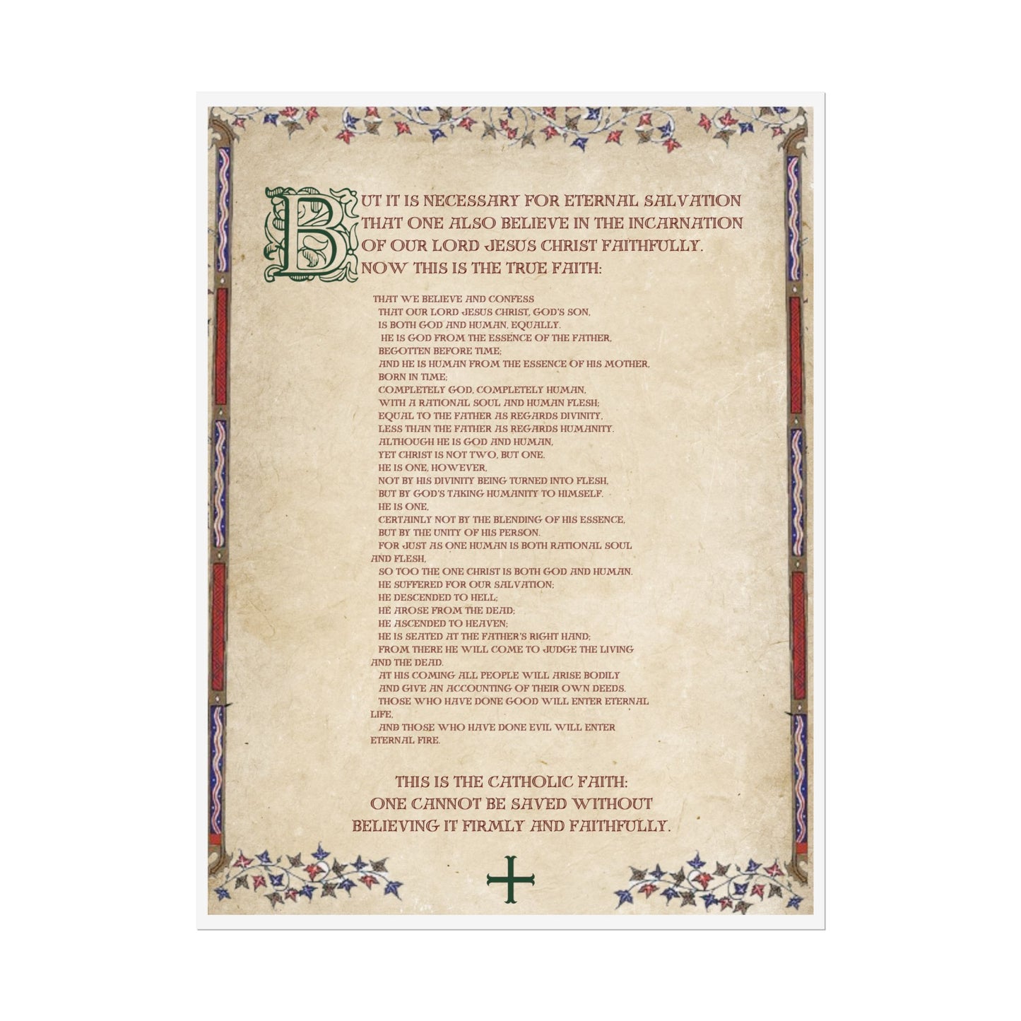 Poster - Athanasian Creed 2/2