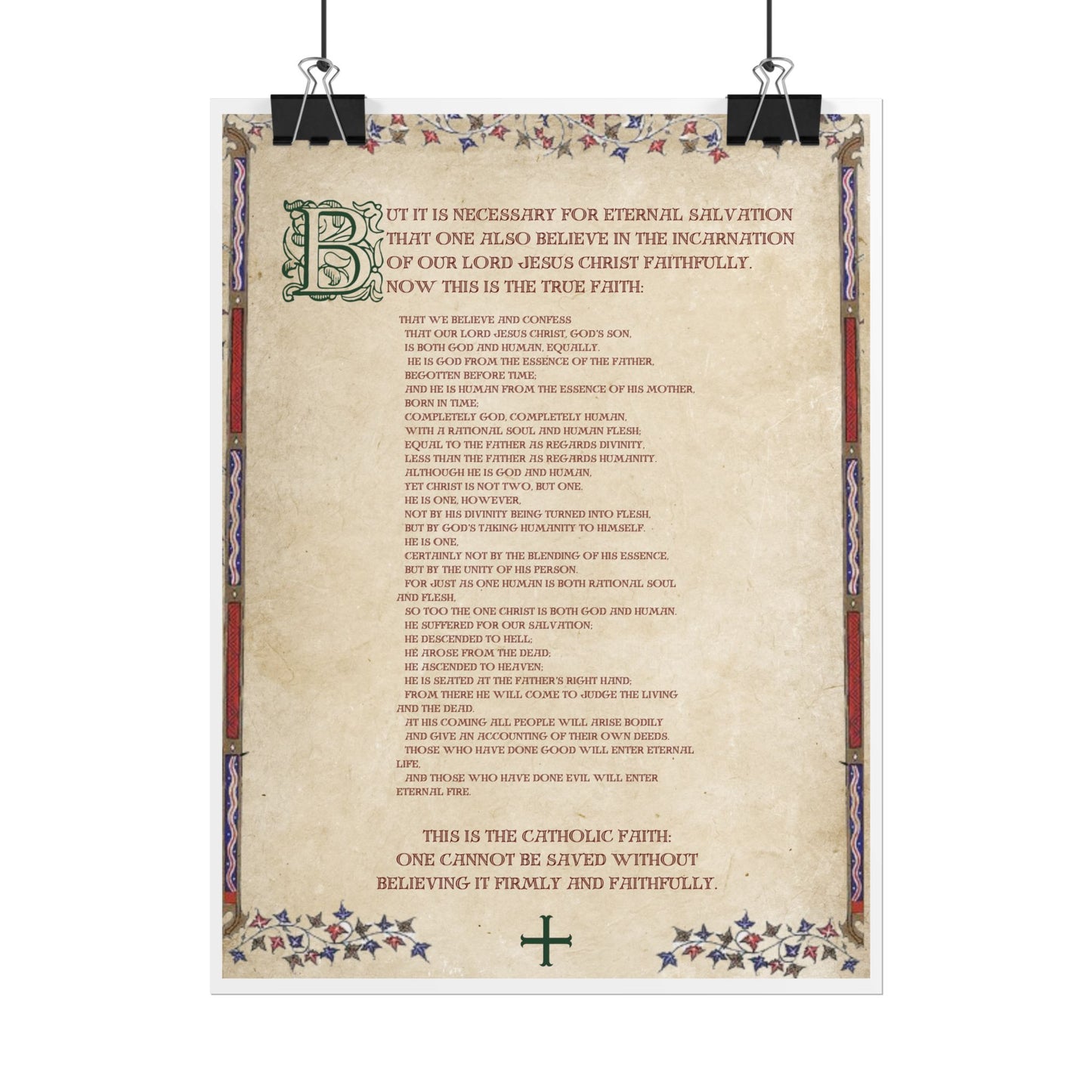 Poster - Athanasian Creed 2/2
