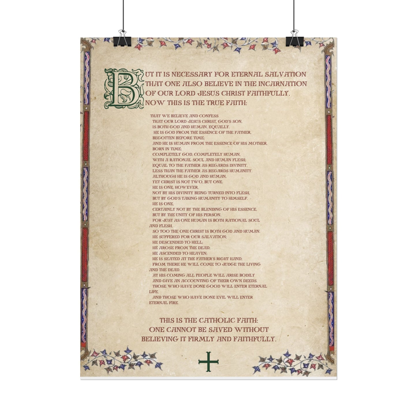 Poster - Athanasian Creed 2/2