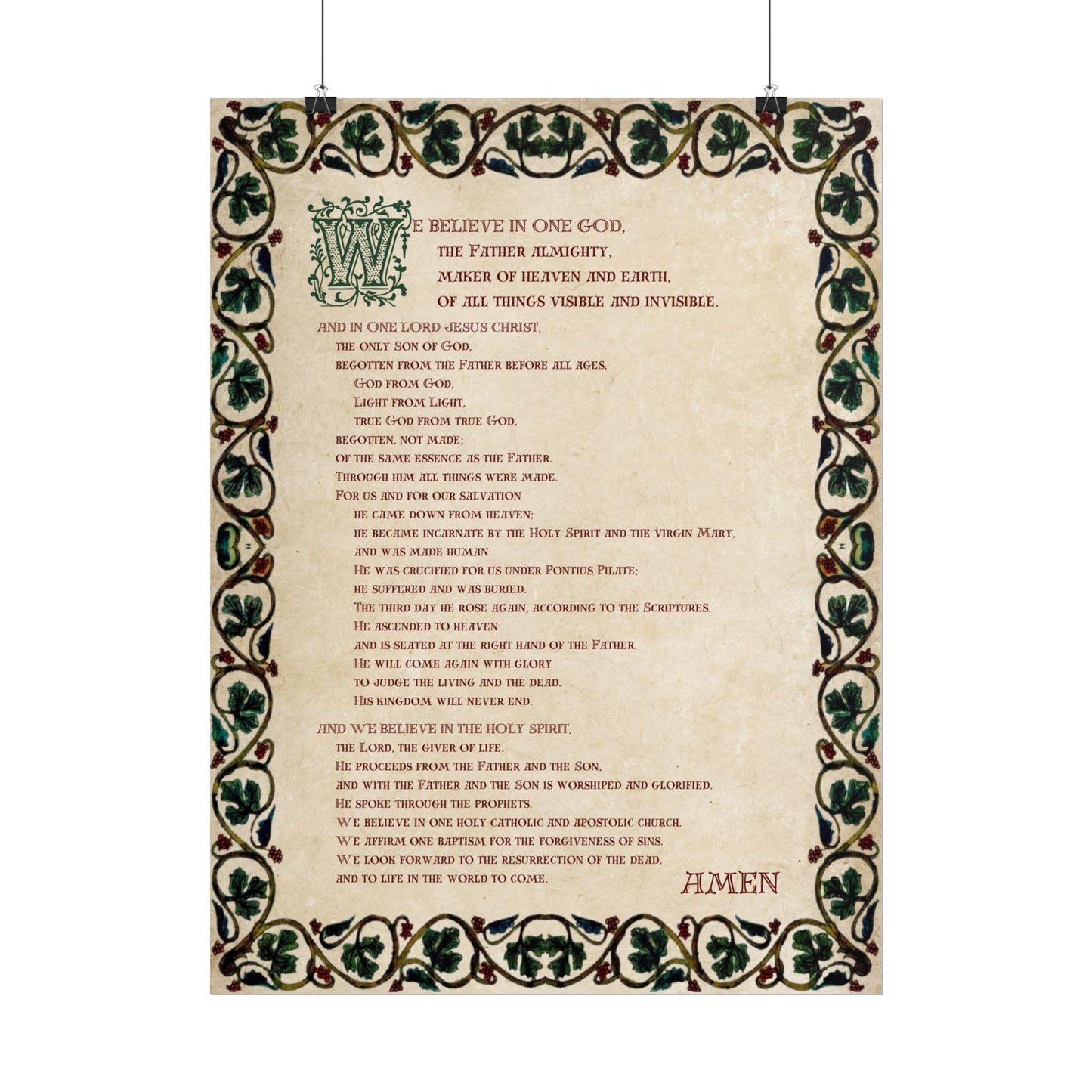 Poster - Nicene Creed