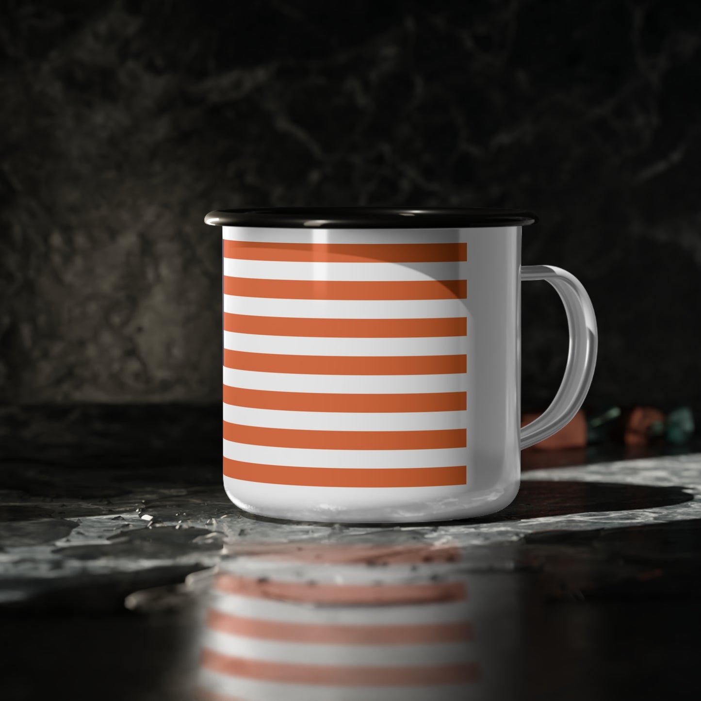 Cup (Enamel Mug) - WASP American Flag