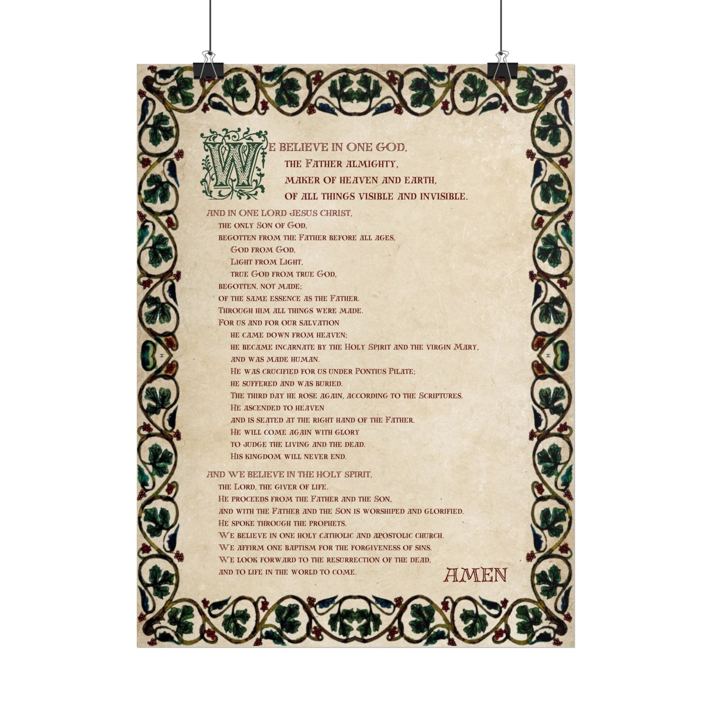 Poster - Nicene Creed