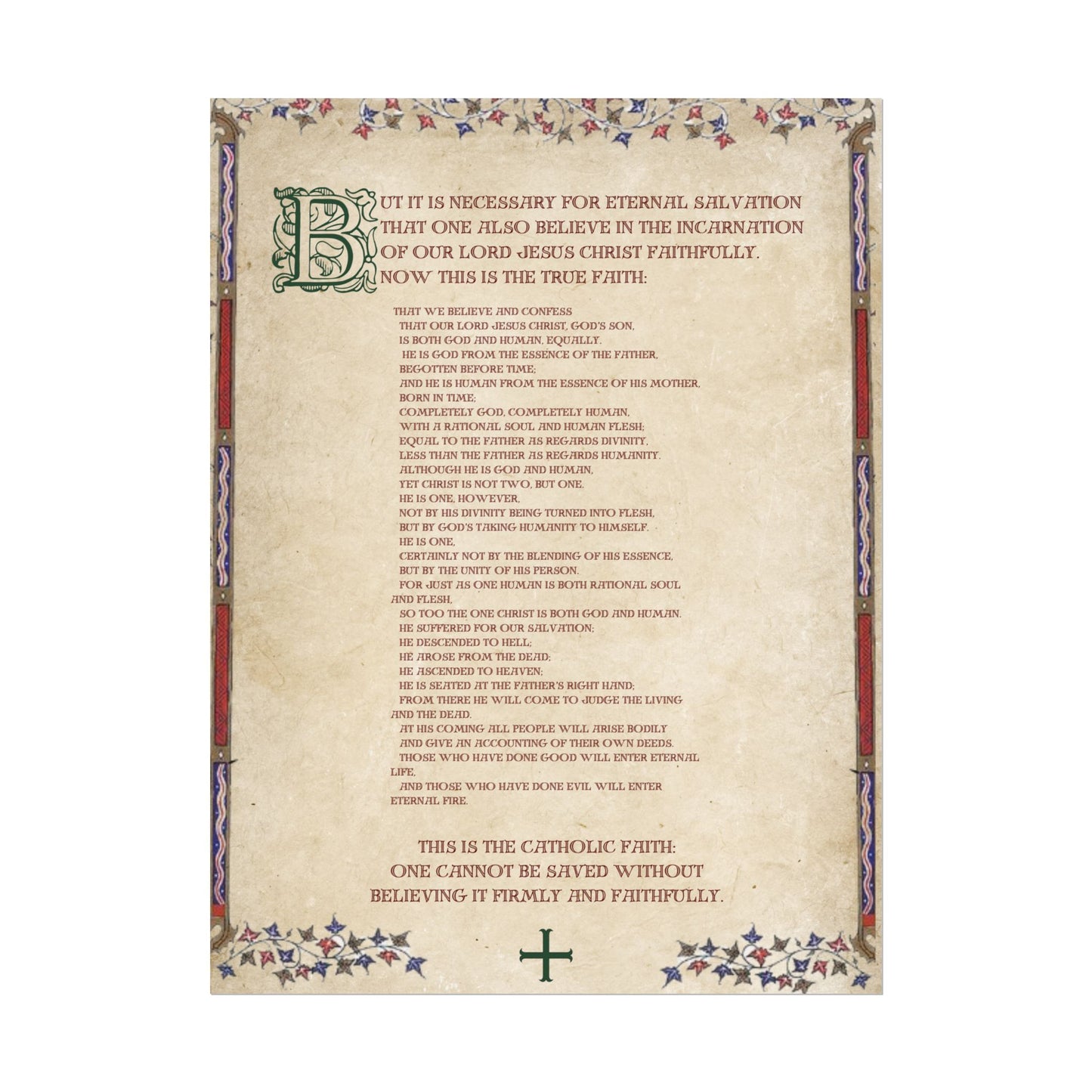 Poster - Athanasian Creed 2/2
