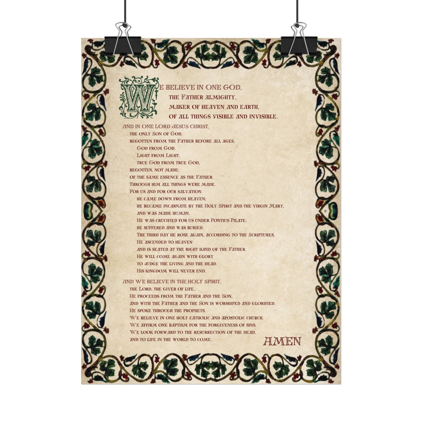 Poster - Nicene Creed