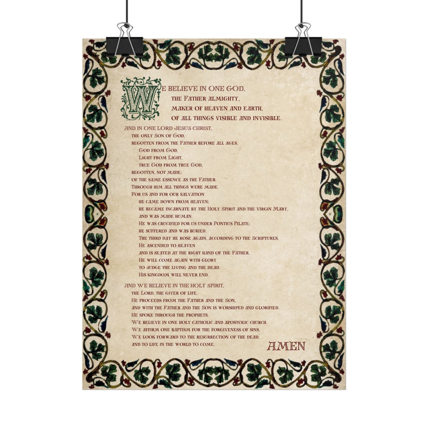 Poster - Nicene Creed