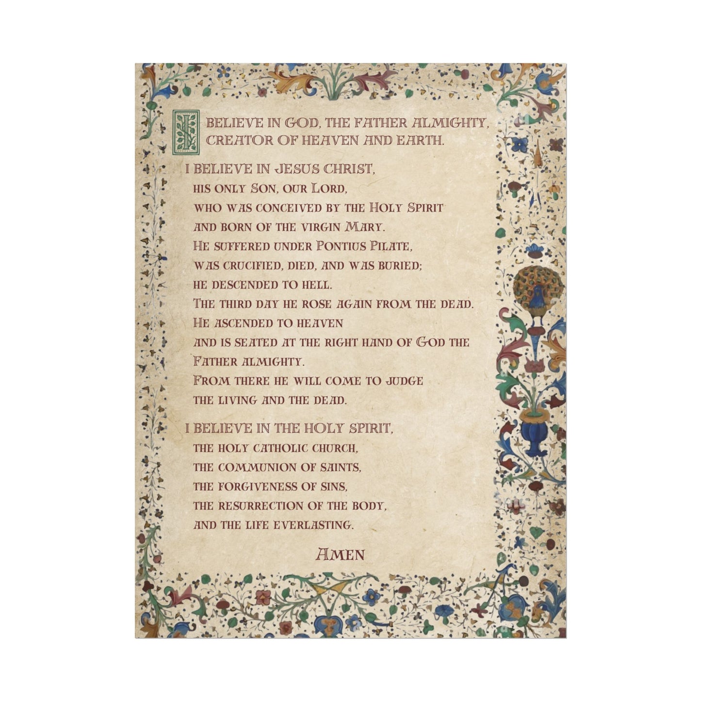 Poster - Apostles Creed