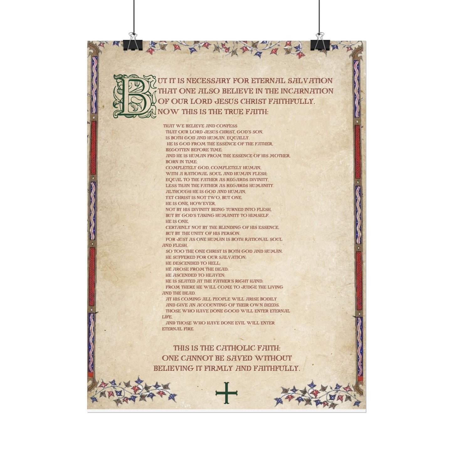 Poster - Athanasian Creed 2/2