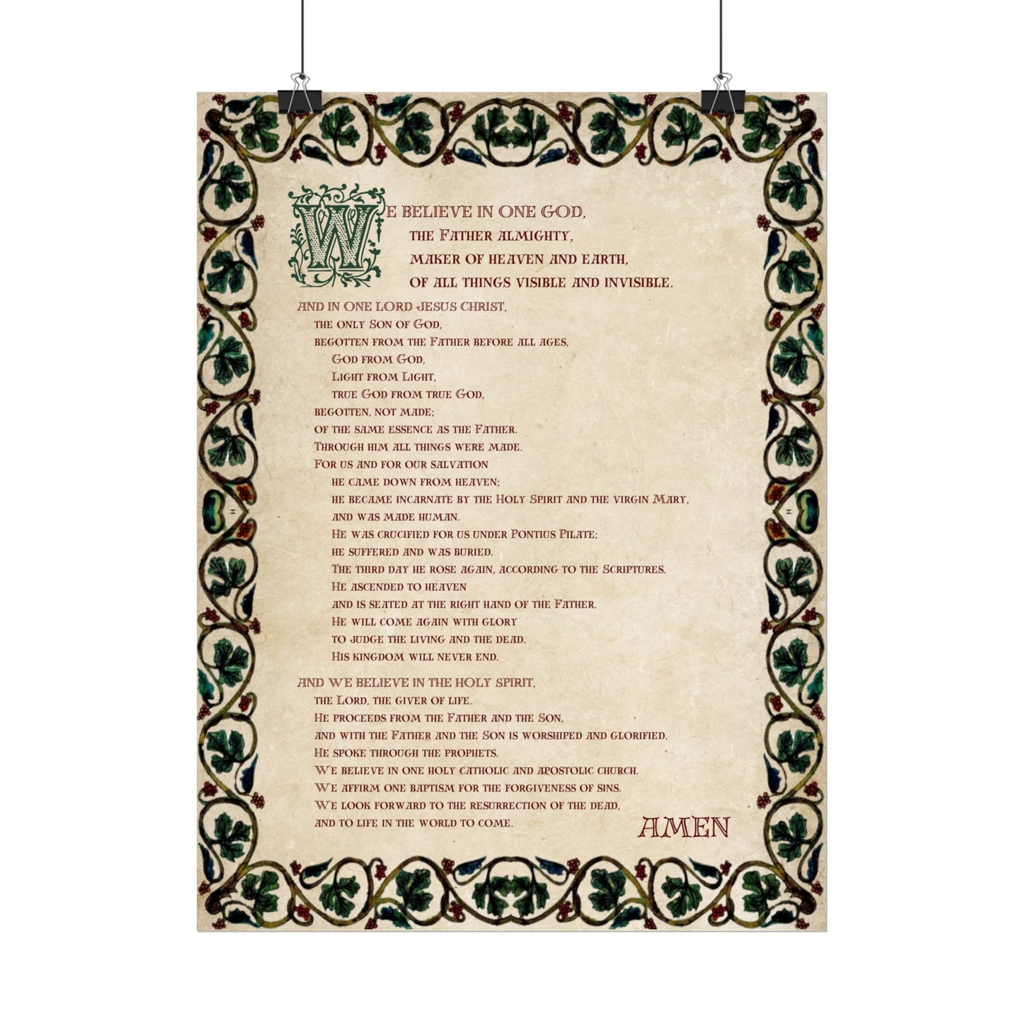 Poster - Nicene Creed