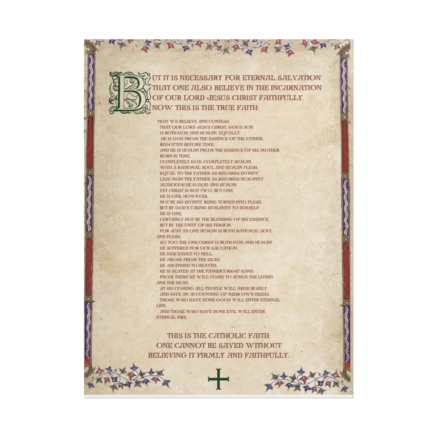 Poster - Athanasian Creed 2/2