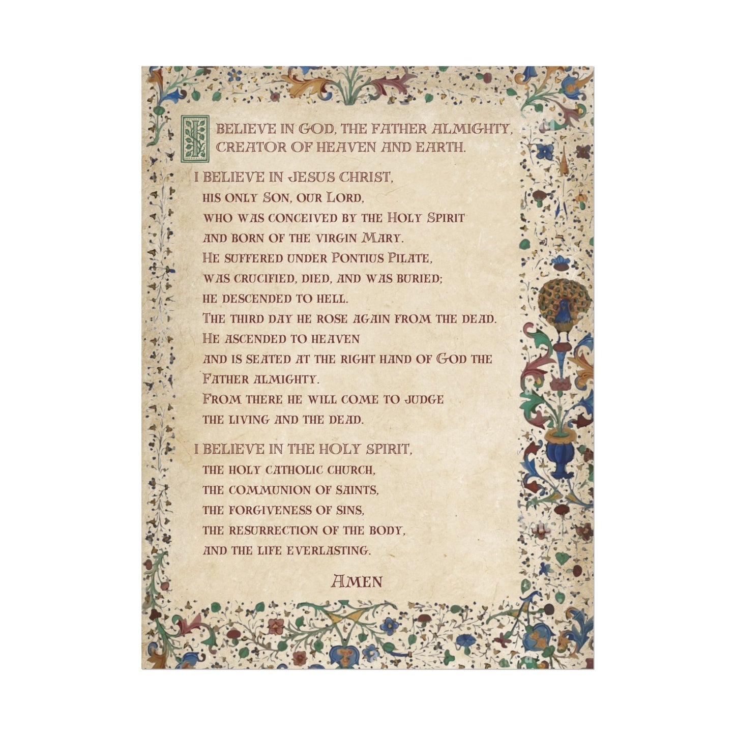 Poster - Apostles Creed