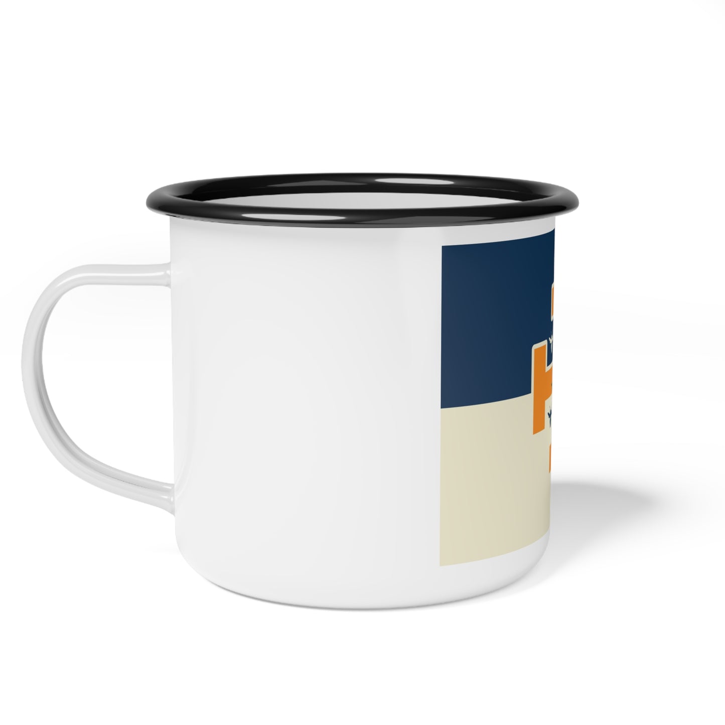 Cup (Enamel Mug) - WASP Crusader Flag