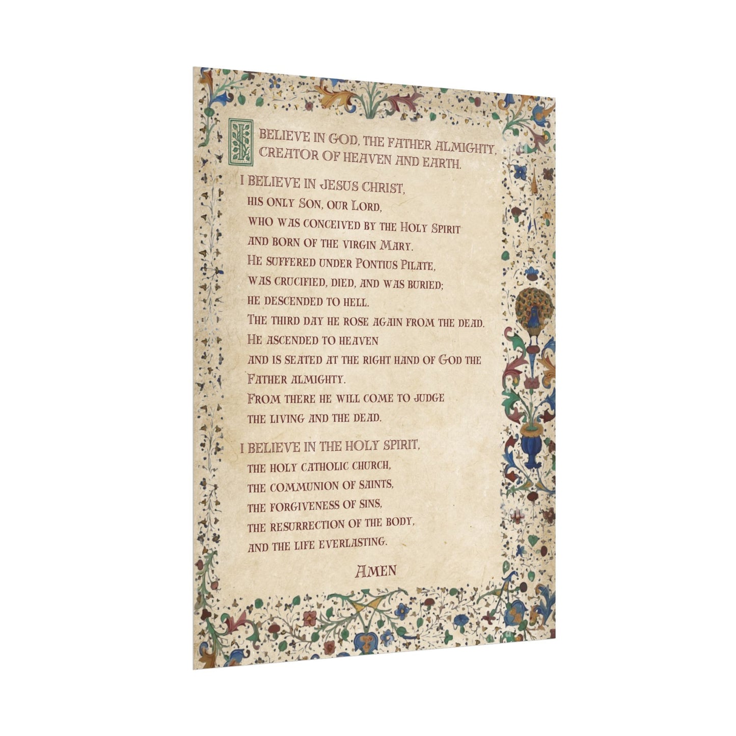 Poster - Apostles Creed
