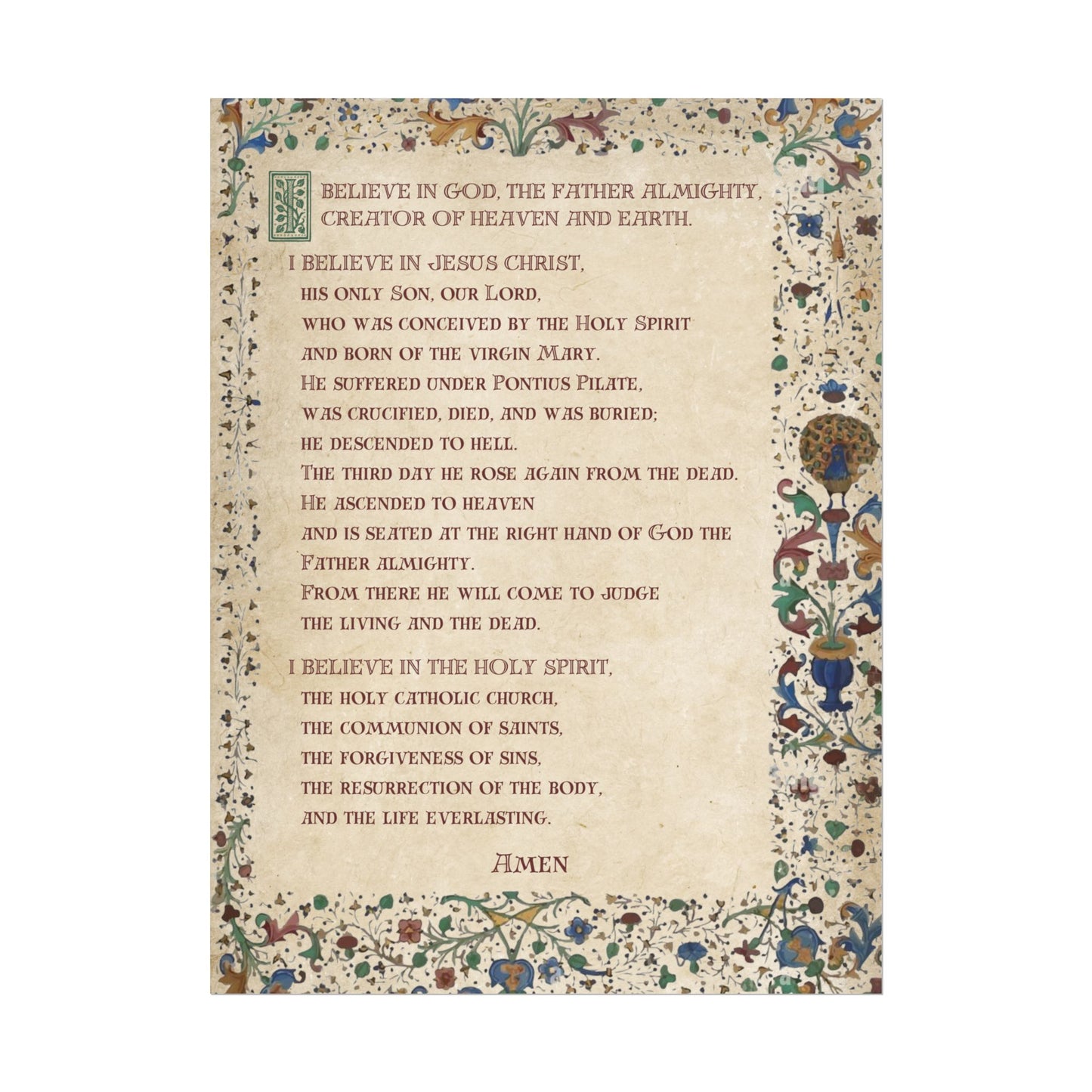 Poster - Apostles Creed