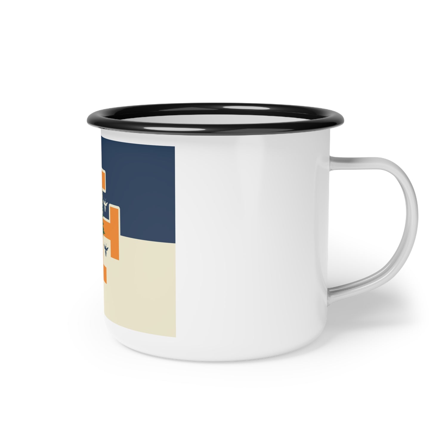 Cup (Enamel Mug) - WASP Crusader Flag