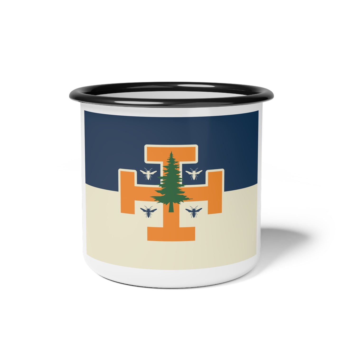 Cup (Enamel Mug) - WASP Crusader Flag