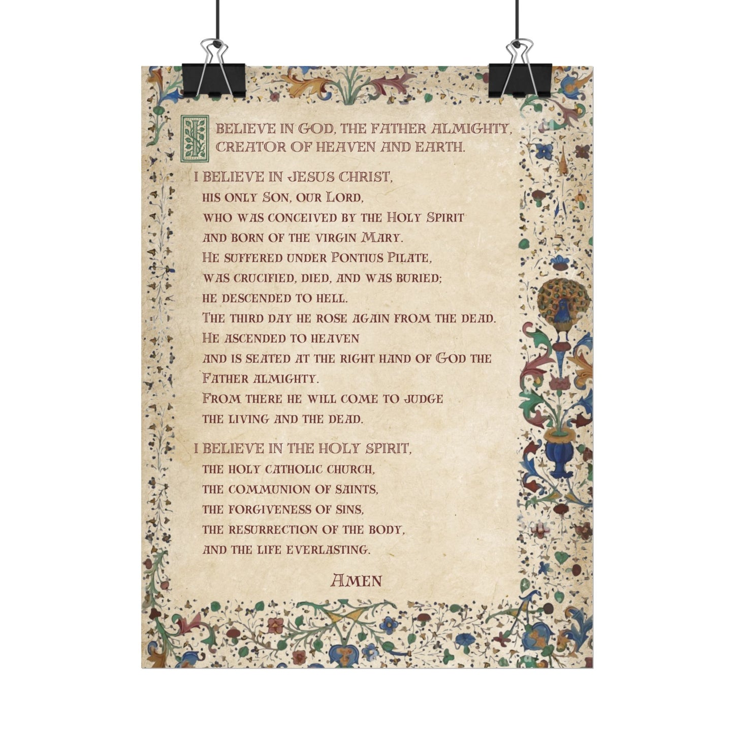 Poster - Apostles Creed
