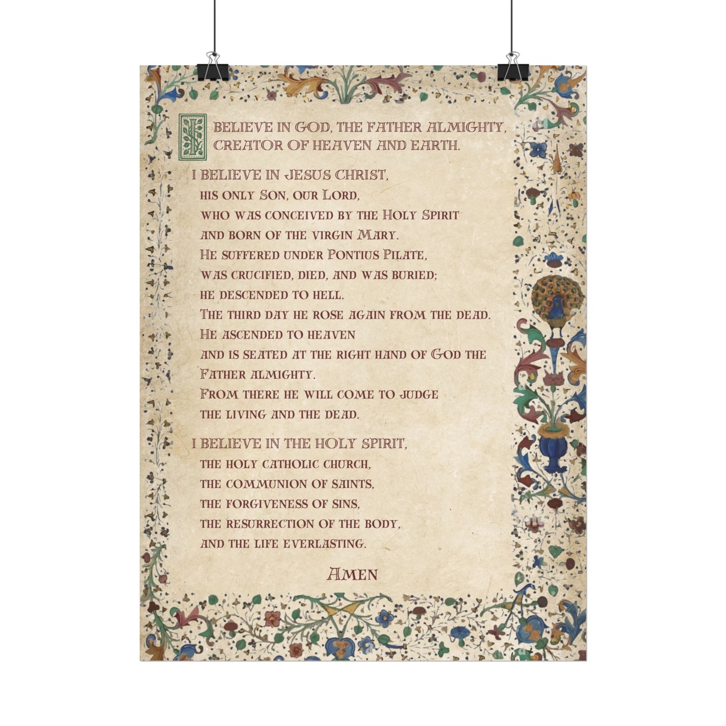 Poster - Apostles Creed