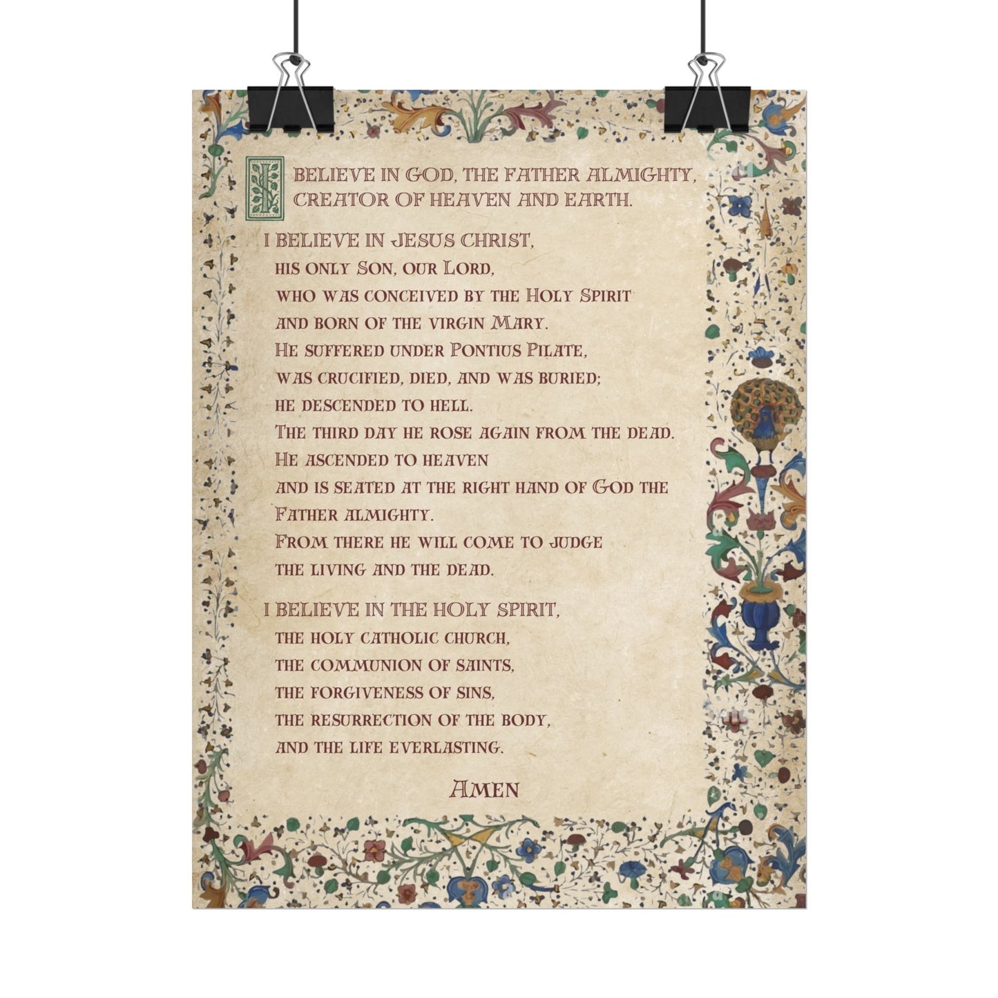 Poster - Apostles Creed