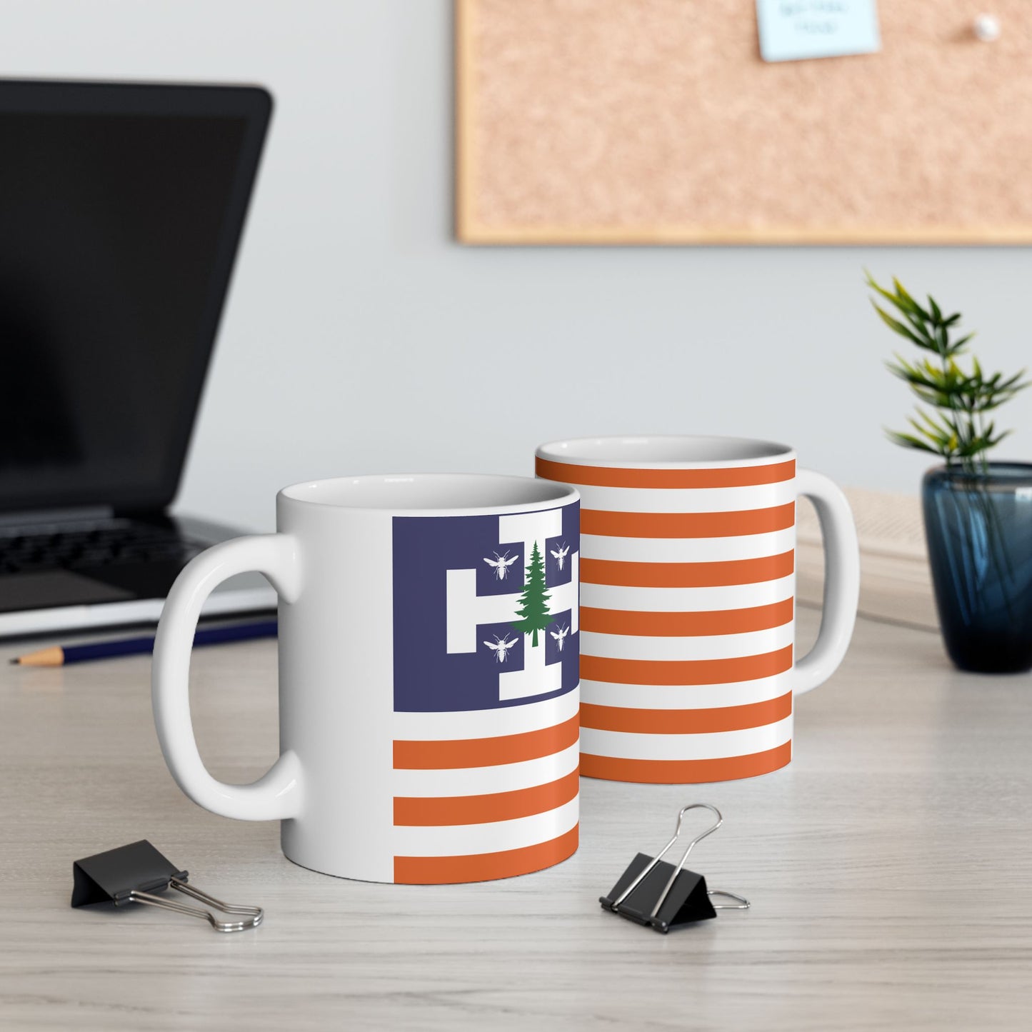 Cup (Ceramic Mug) - WASP American Flag