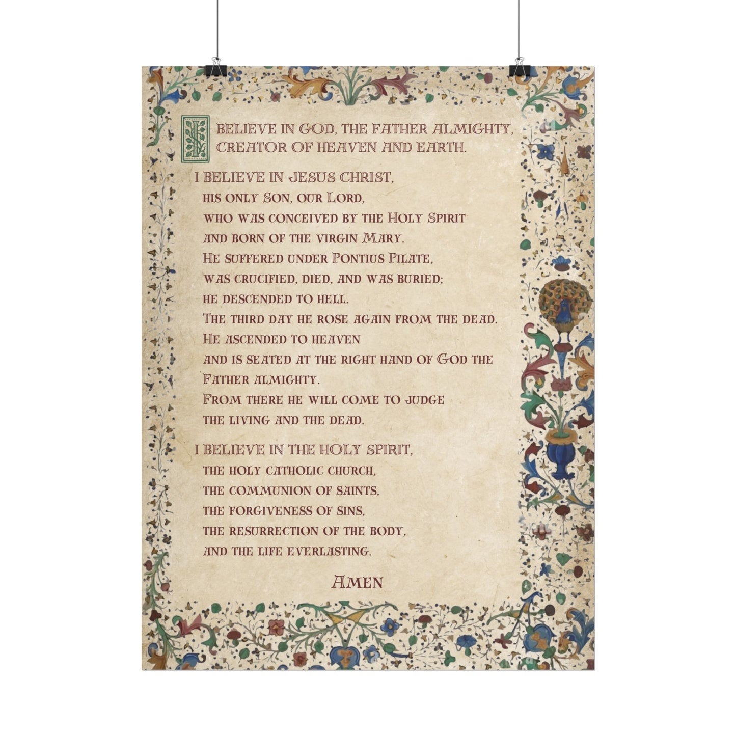 Poster - Apostles Creed