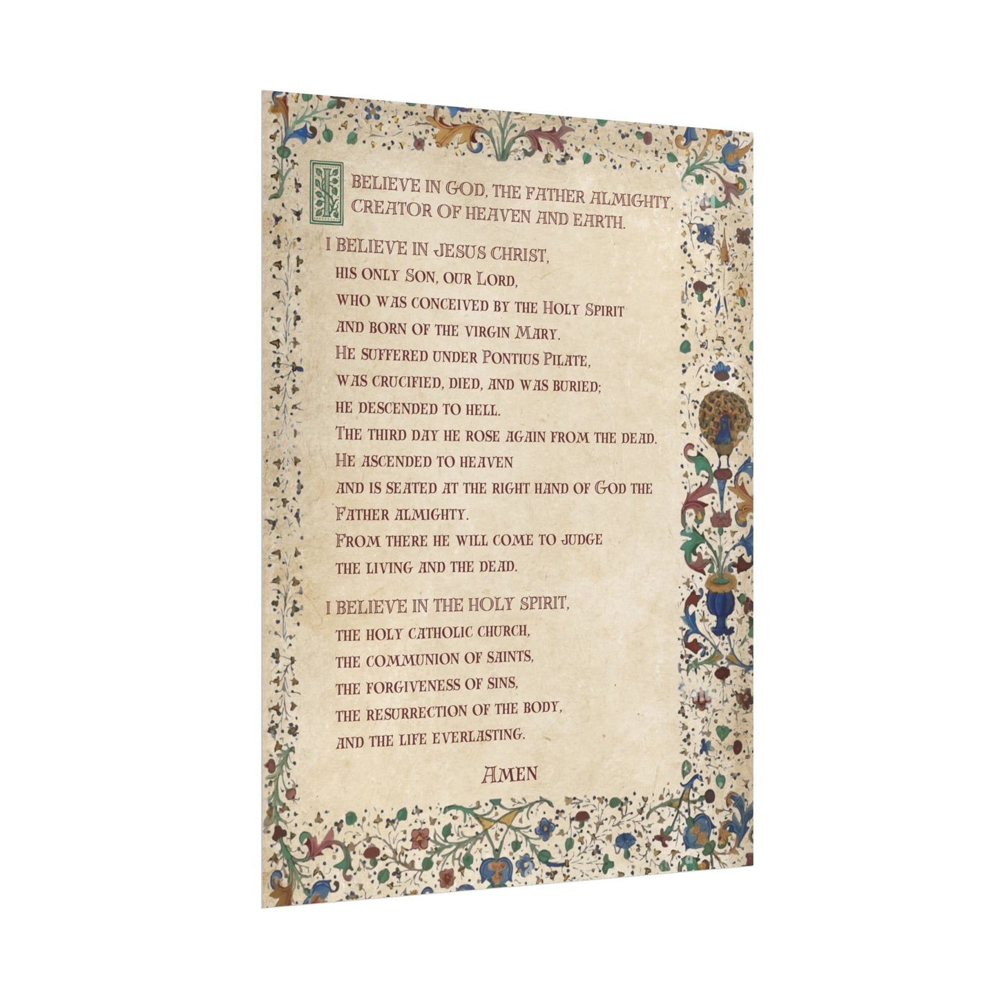 Poster - Apostles Creed