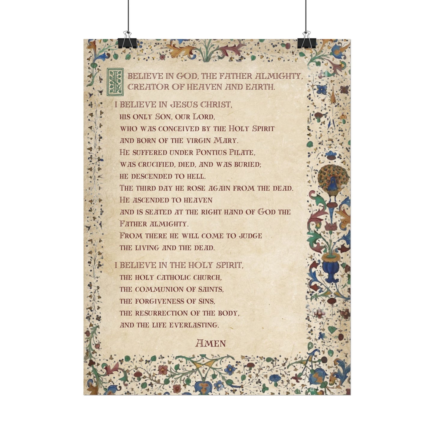 Poster - Apostles Creed
