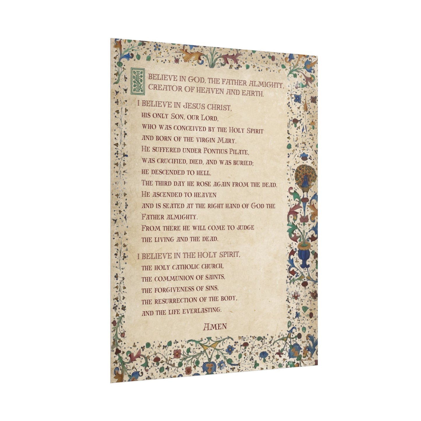 Poster - Apostles Creed