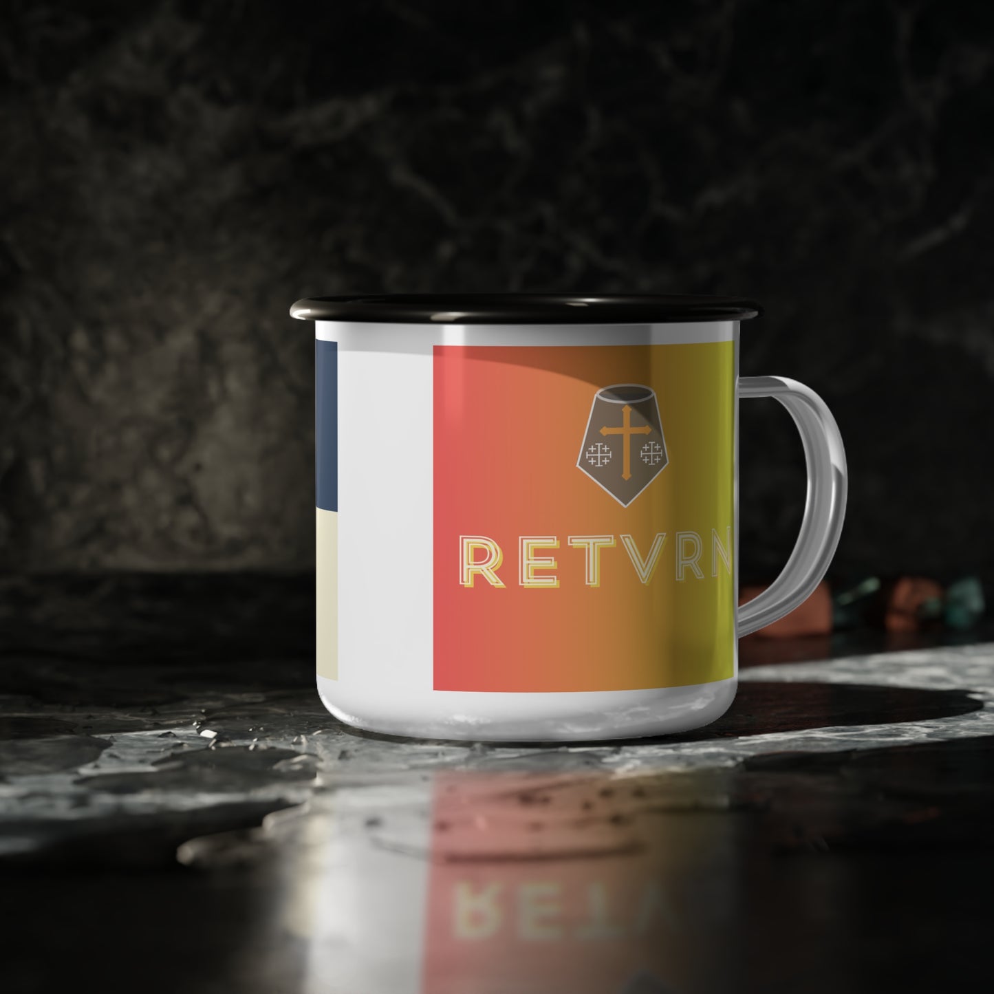 Cup (Enamel Mug) - WASP Crusader RETVRN