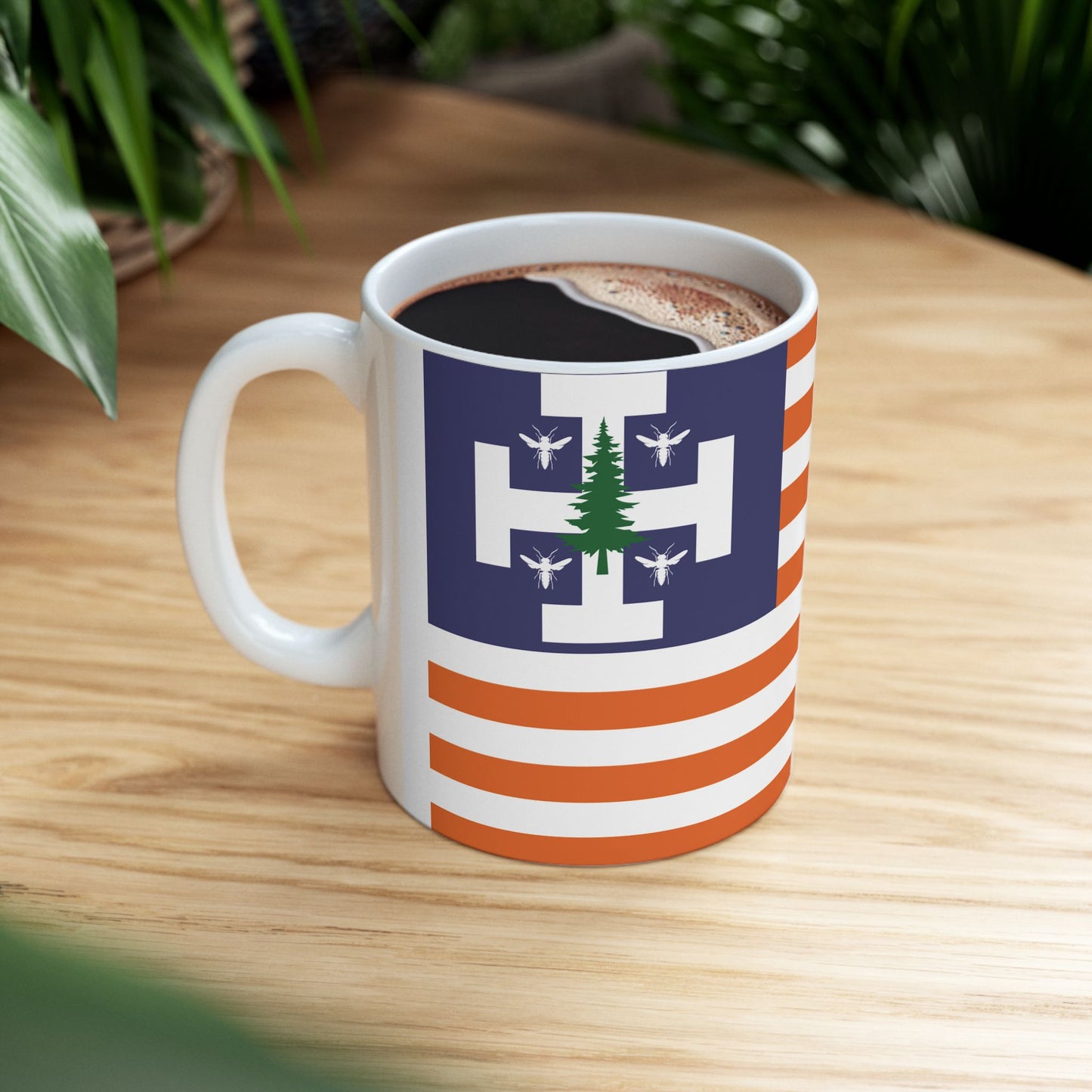 Cup (Ceramic Mug) - WASP American Flag