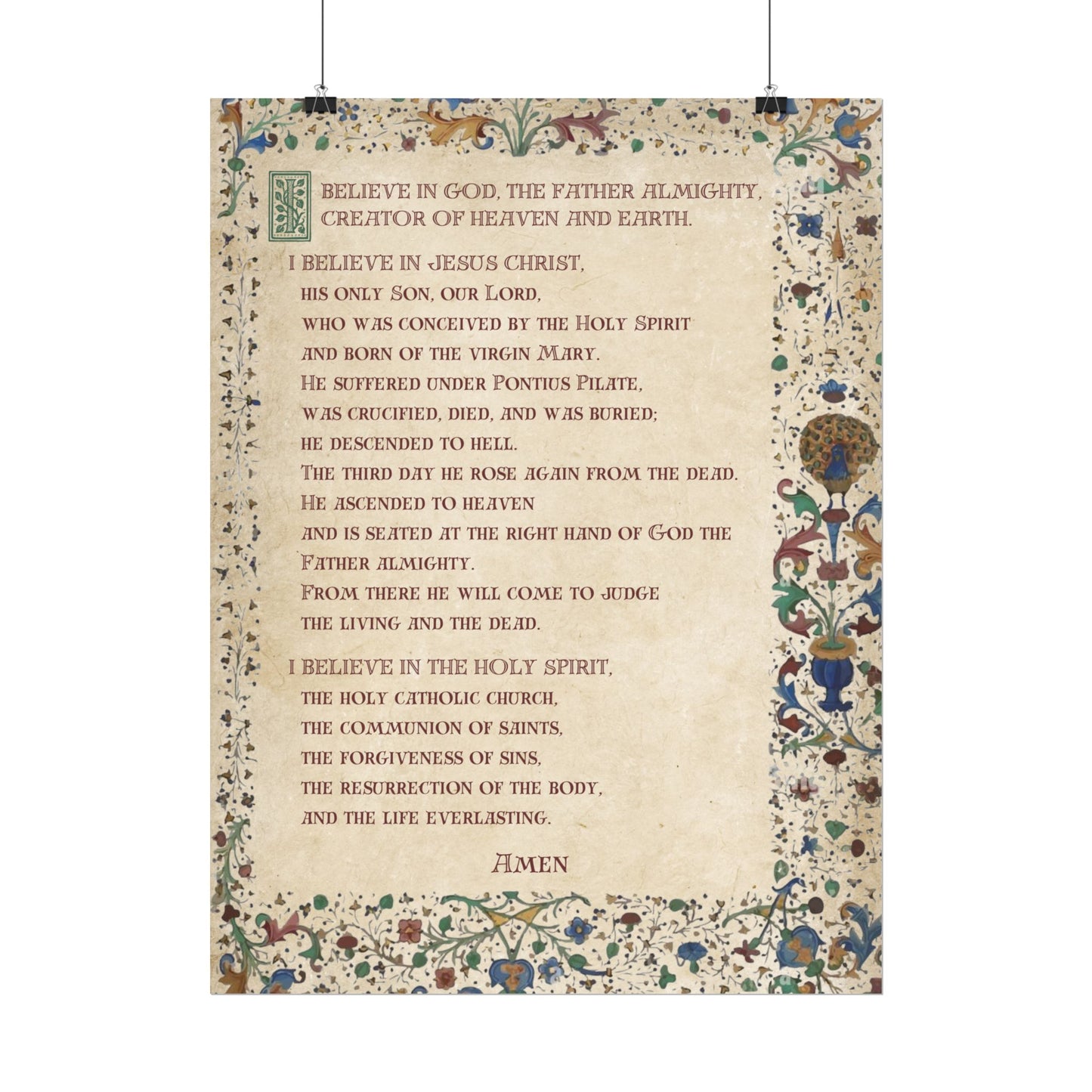Poster - Apostles Creed