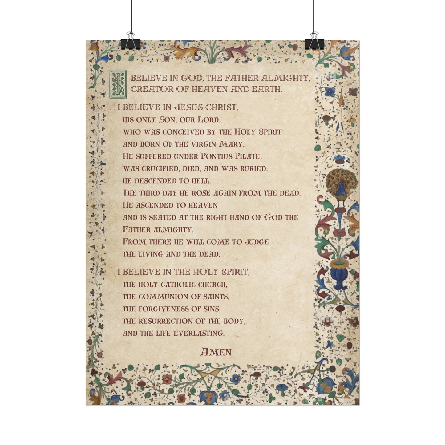 Poster - Apostles Creed