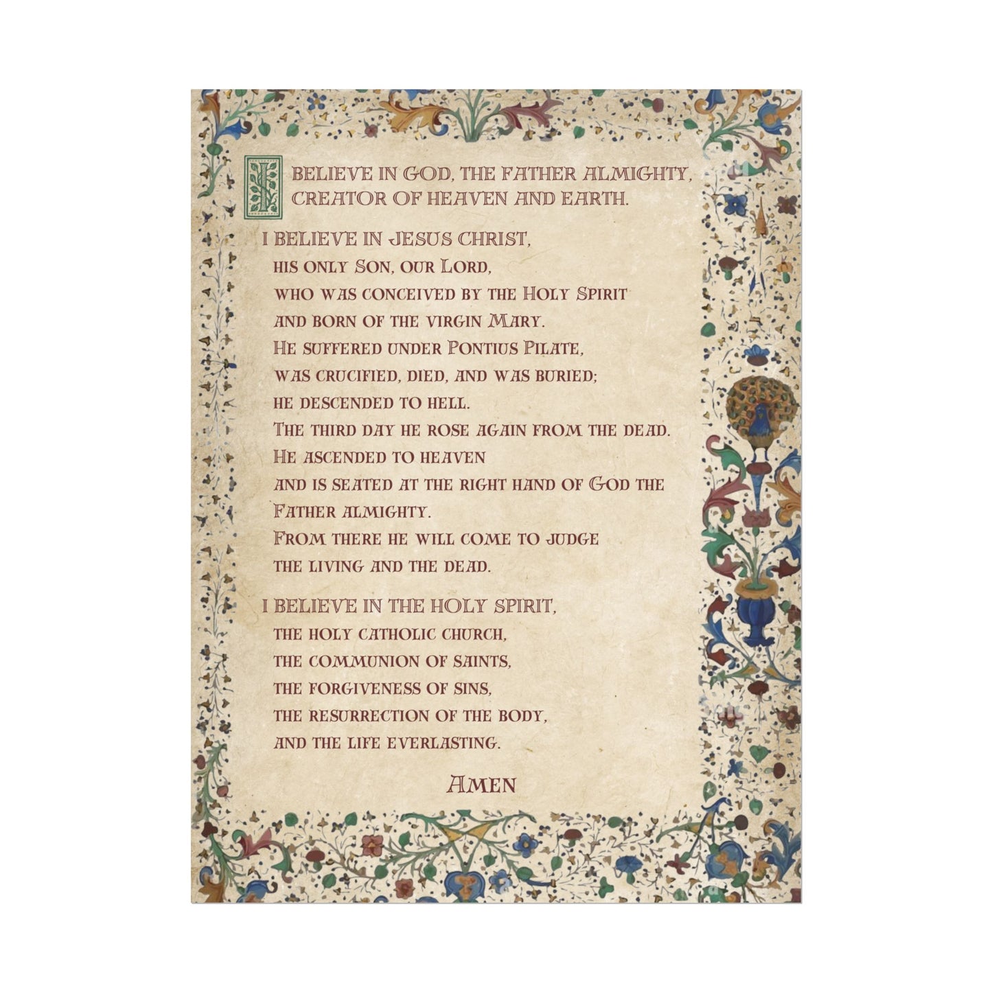 Poster - Apostles Creed